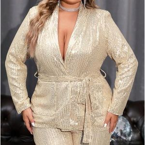 Gold Sparkle Blazer